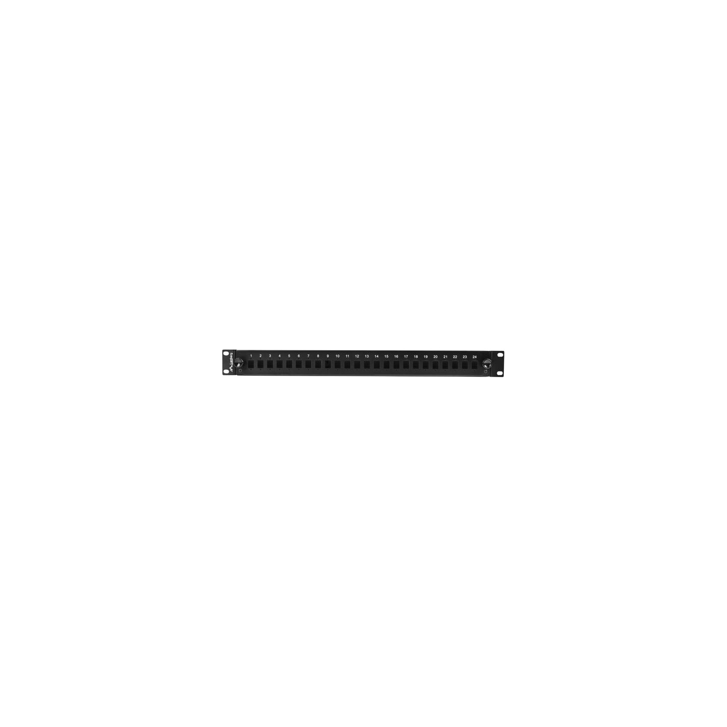 Lanberg Rackmount 19" 1U Fiber Patch panel 24xSC Simplex/24XLC Duplex Black with Accessories | FOP1-24SS-LDB