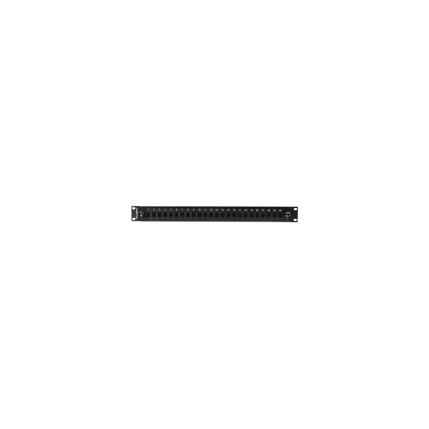 Lanberg Rackmount 19" 1U Fiber Patch panel 24xSC Simplex/24XLC Duplex Black with Accessories | FOP1-24SS-LDB