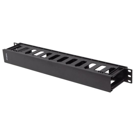 Lanberg 19" Cable managmement 1U, Type A, Plastic | AK-1703-B | Black