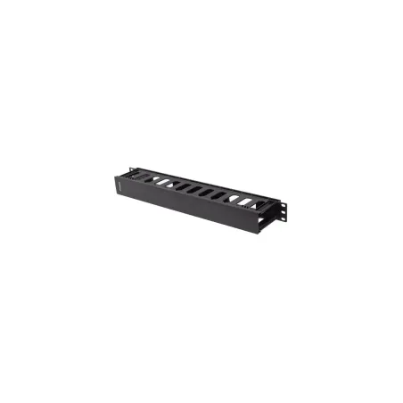 Lanberg 19" Cable managmement 1U, Type A, Plastic | AK-1703-B | Black