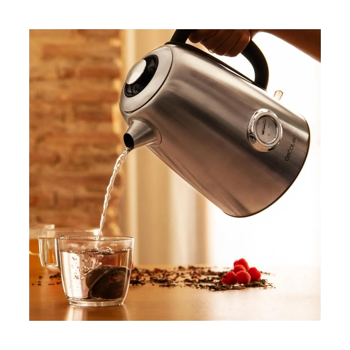 Cecotec Kettle | Thermosense 620 Vintage | Electric | 2200 W | 1.7 L | Stainless steel | 360° rotational base | Stainless steel