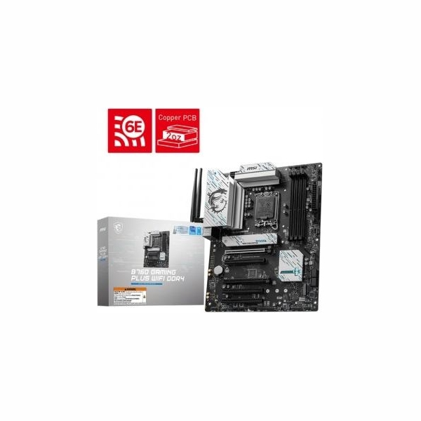 MSI Motherboard B760 GAMING PLUS WIFI s1700 4DDR4 DP/HDMI ATX