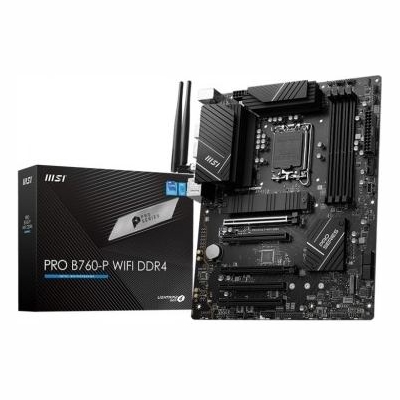 MSI Motherboard PRO B760-P WIFI DDR4 s1700 4DDR4 DP/HDMI ATX