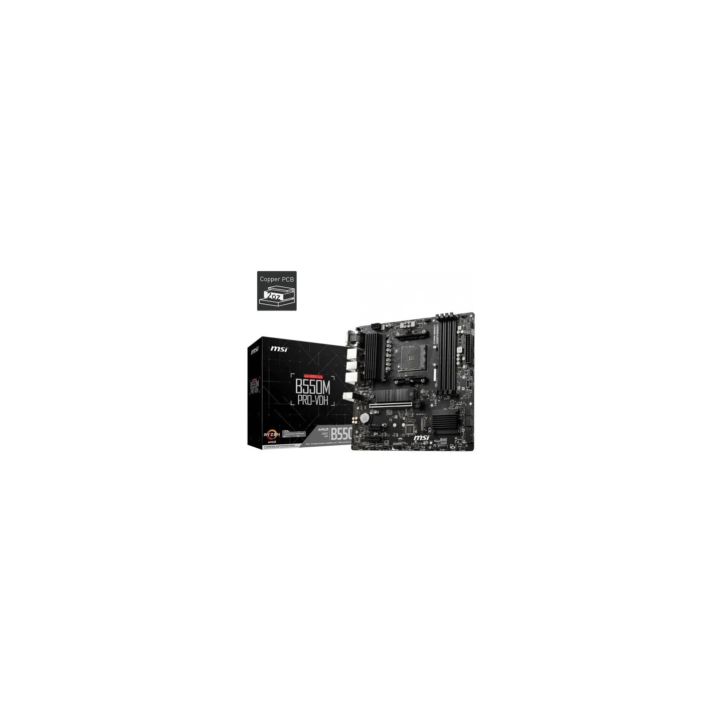 MSI B550M PRO-VDH AM4 4DDR4 HDMI/DP/VGA mATX