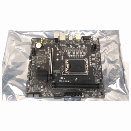 MSI PRO H610M-E | Processor family Intel | Processor socket LGA1700 | Supported hard disk drive interfaces SATA, M.2 | Number o