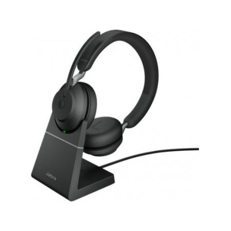 Jabra Headphones Evovle2 65 Stand Link380c UC Stereo Black