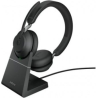 Jabra Headphones Evovle2 65 Stand Link380c UC Stereo Black