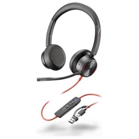 Poly Blackwire 8225 Stereo USB-C/A Headset-MS-Teams 8X225A