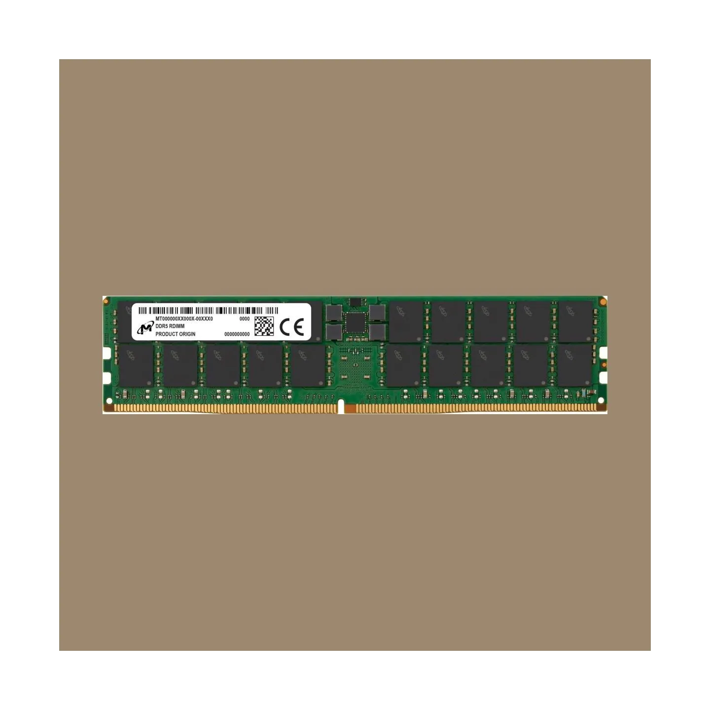 Micron Server Memory Module|MICRON|DDR5|128GB|RDIMM|5600 MHz|CL 46|1.1 V|MTC40F2047S1RC56BR