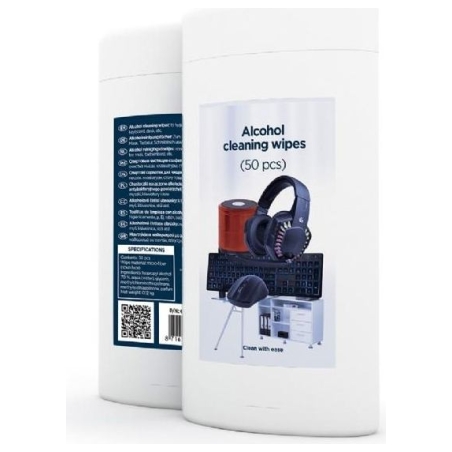 Gembird | Alcohol Cleaning Wipes (50 pcs) | CK-AWW50-01 | Cleaning Wipes