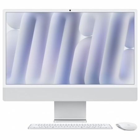 Apple iMac 24 inch: M4 10/10, 16GB, 256GB SSD - Silver Nano