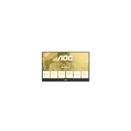 AOC Monitor 16T20E2 15.6 inches IPS Mini HDMI USB-C Speakers