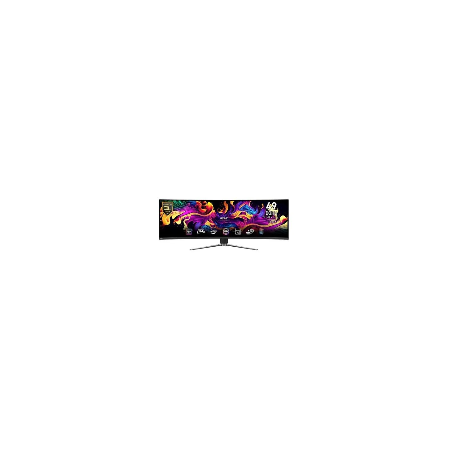 MSI Monitor MPG 491CQP QD-OLED 49 inches/LED/QD-OLED/Curved/144Hz/Black