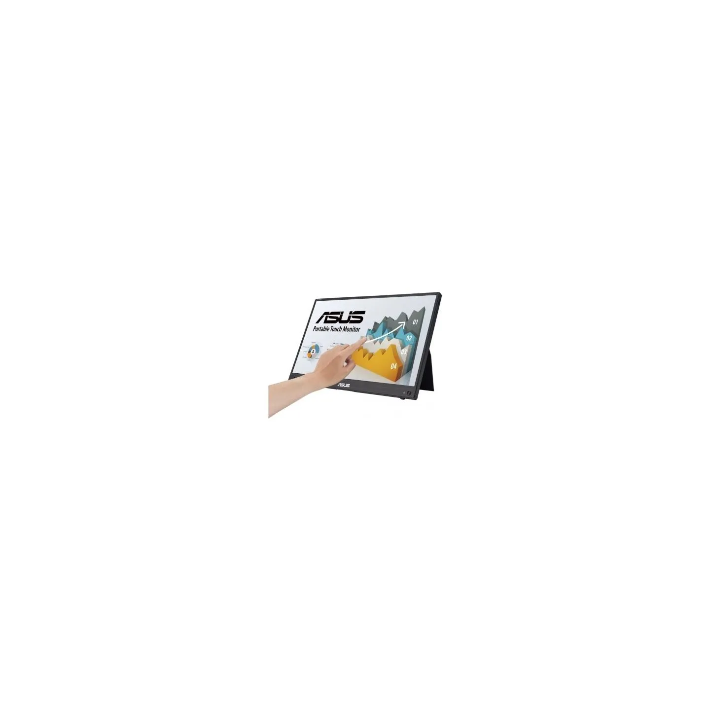 Asus Monitor ZenScreen Touch 15.6 inch MB16AHT FHD (1920 x 1080), IPS, 10-point touch, Mini-HDMI, ergo kickstand, tripod socket,