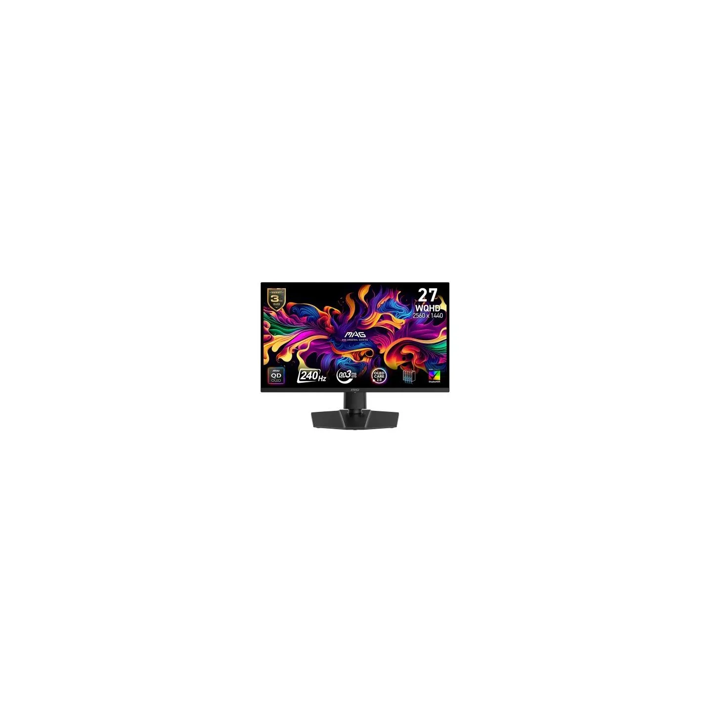 MSI Monitor MAG 271QP QD-OLED X 24/26.5 inches/FLAT/QD-LED/WQHD/240Hz/Black