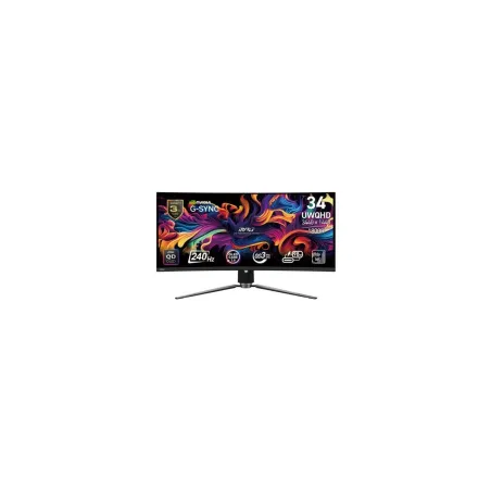 MSI Monitor MPG 341CQPX QD-OLED 34 inches/LED/UWQHD/Curved/240Hz/Black