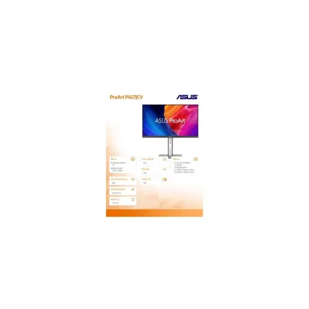 Asus Monitor 27 inch PA27JCV 5K IPS USB-C DP HDMI KVM 100%sRGB HDR500 PIVOT 0-130MM