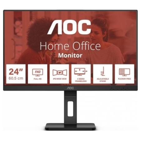 AOC Monitor 24E3QAF 23.8 cali IPS HDMI DP Pivot Speakers