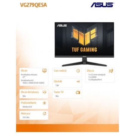 Asus Monitor 27 inches VG279QE5A IPS 146Hz HDMI DP SPEAKERS