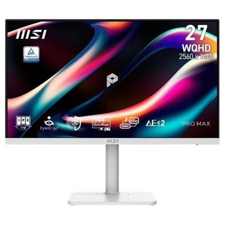 MSI Monitor PRO MAX 271QPHW E14 27-inch/LED/WQHD/FLAT/144Hz/White