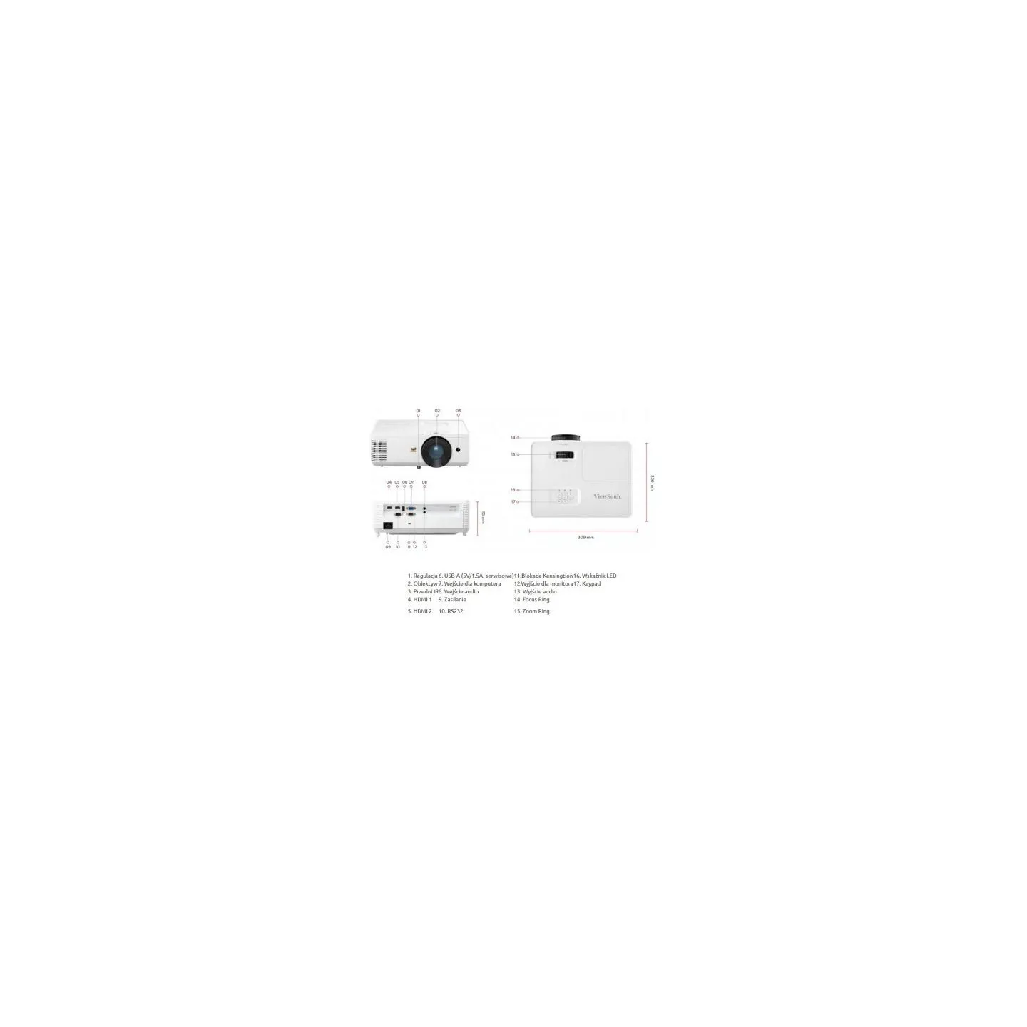 Viewsonic Projector PA700X
