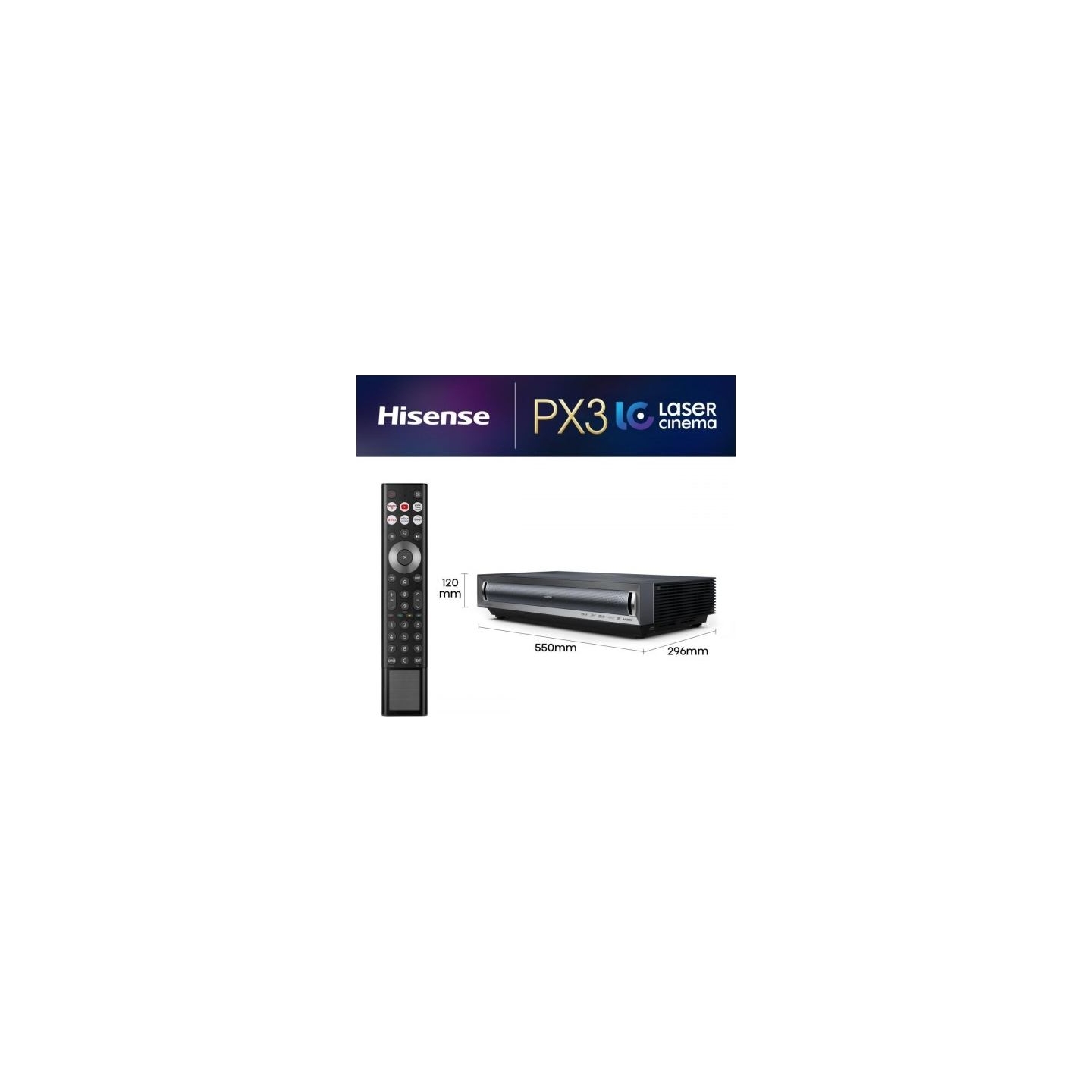Hisense 4K Smart Laser Cinema PX3 projector