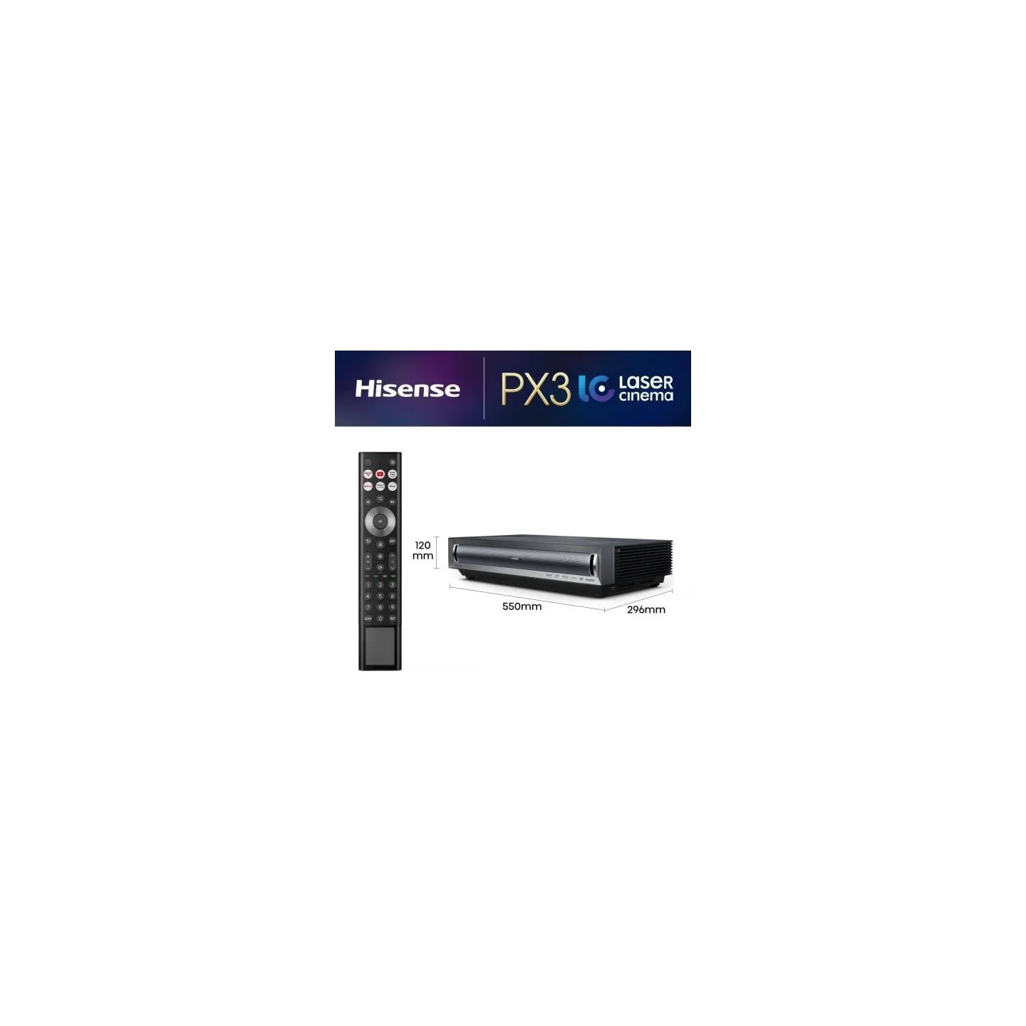 Hisense 4K Smart Laser Cinema PX3 projector