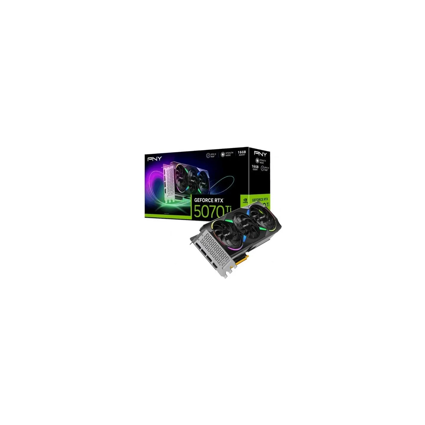 PNY Graphics card GeForce RTX5070Ti OC 3F ARGB 16GB 256-bit 896G/s