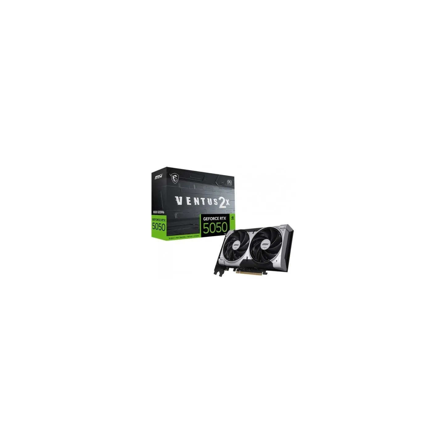 MSI Graphic Card RTX 5050 8GB VENTUS 2X OC GDDR6 128BIT DP/HDMI