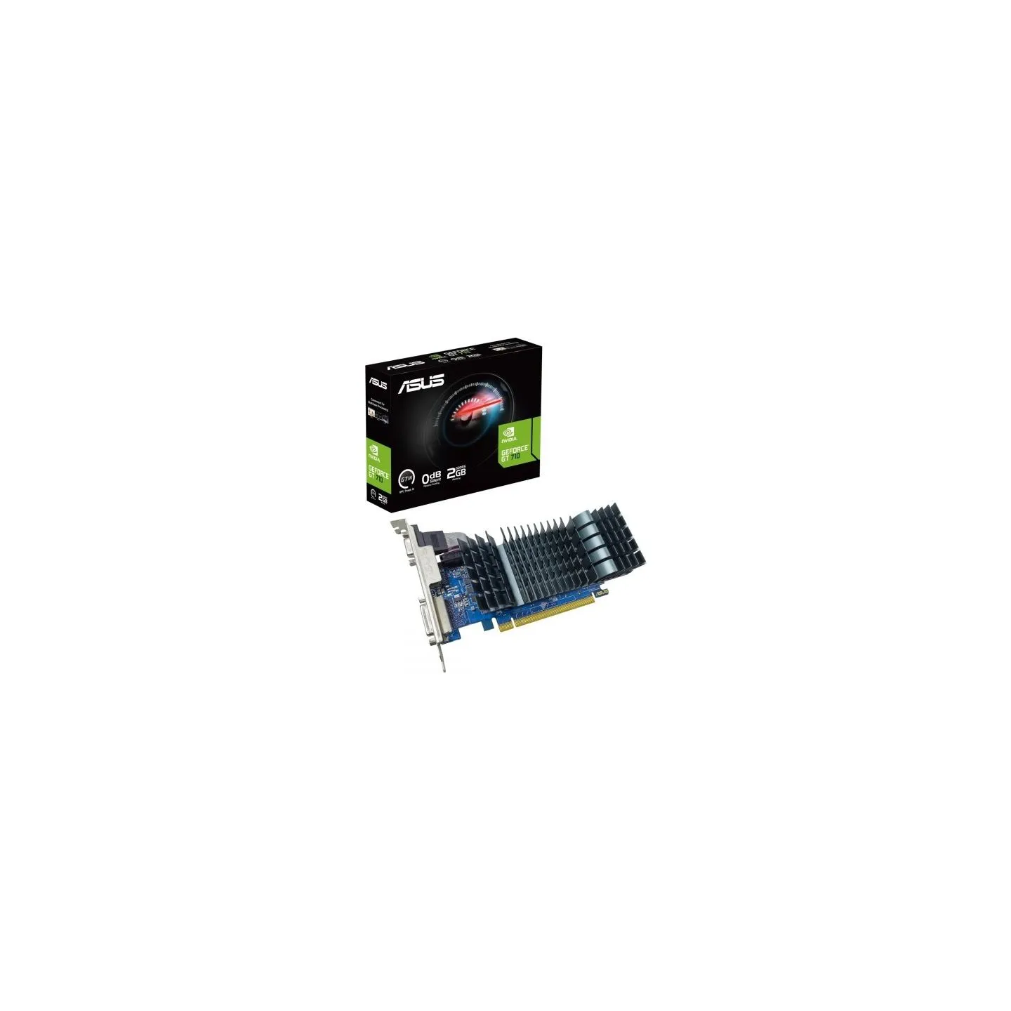 Asus Graphics card GeForce GT 710 2GB GDDR5 EVO 64 bit DVI-D/DSUB/HDMI