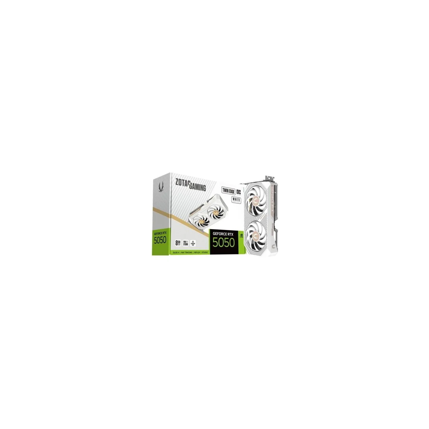 Zotac Graphics card GeForce RTX 5050 TWIN EDGE OC 8GB GDDR6 128bit 3DP/HDMI white