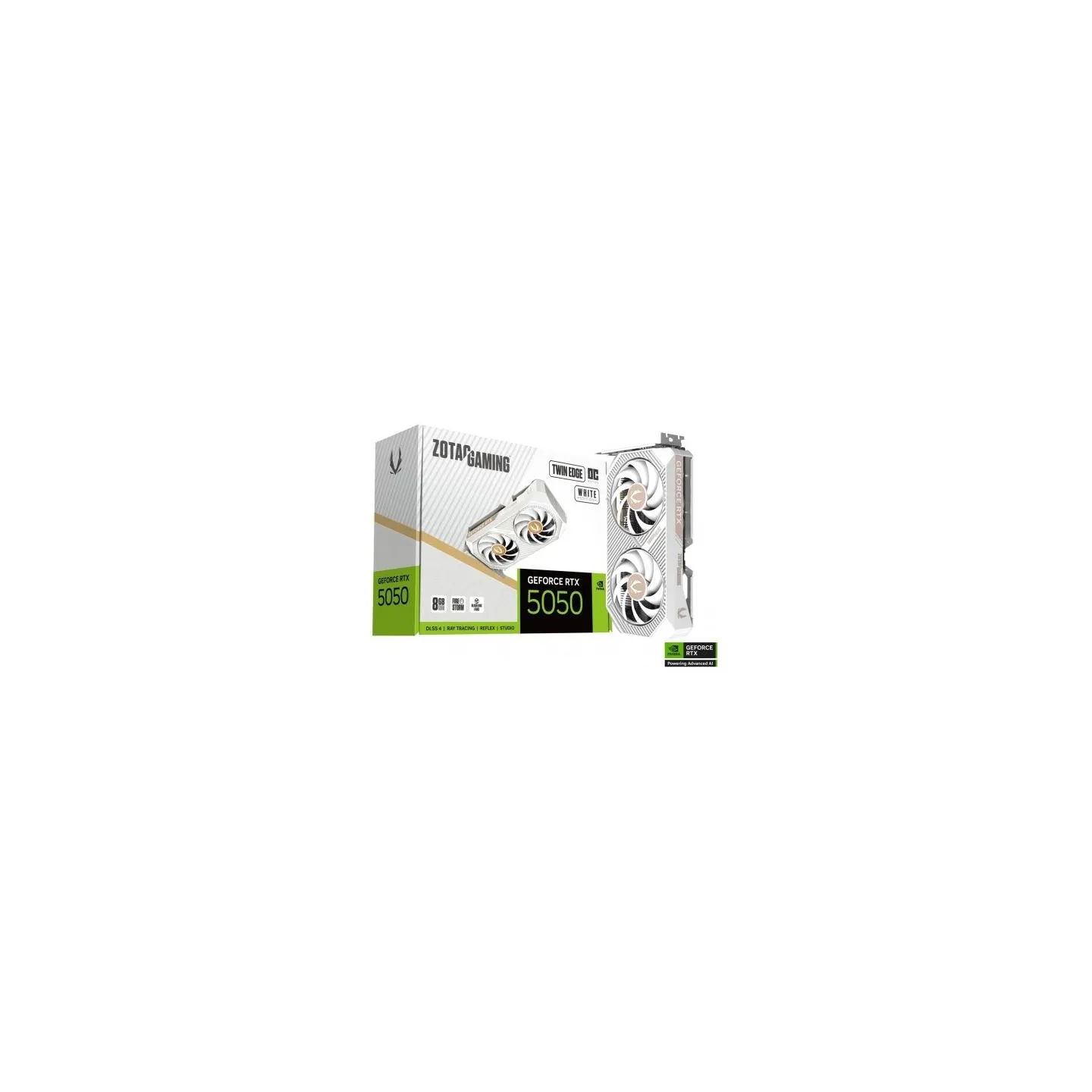 Zotac Graphics card GeForce RTX 5050 TWIN EDGE OC 8GB GDDR6 128bit 3DP/HDMI white