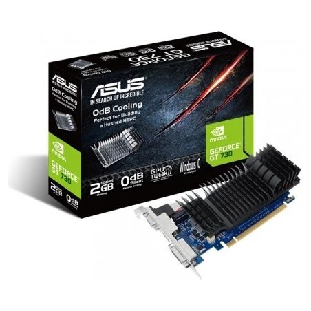 Asus Graphics card GeForce GT730 2GB DDR5 PCI 2.0 64BIT DVI-D/HDMI/HDCP