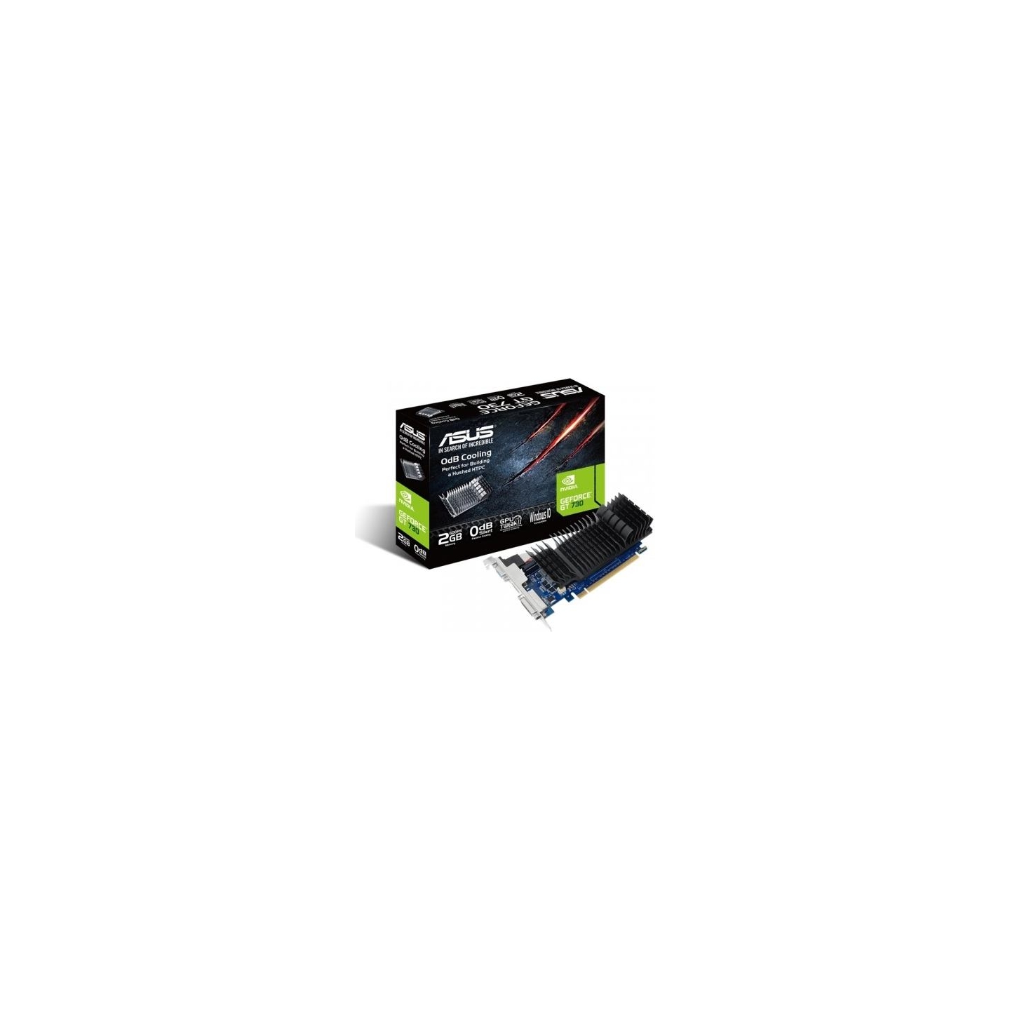 Asus Graphics card GeForce GT730 2GB DDR5 PCI 2.0 64BIT DVI-D/HDMI/HDCP