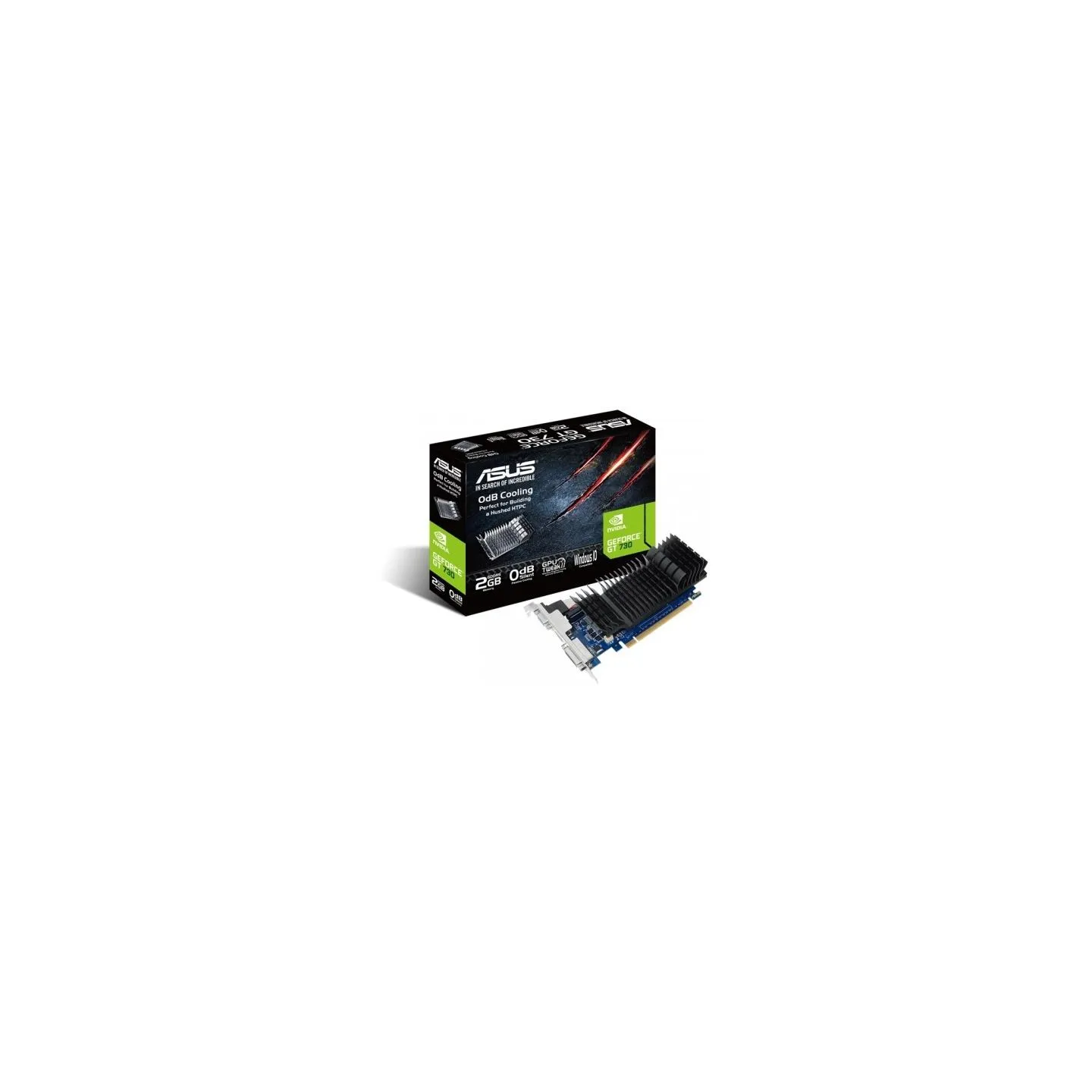 Asus Graphics card GeForce GT730 2GB DDR5 PCI 2.0 64BIT DVI-D/HDMI/HDCP