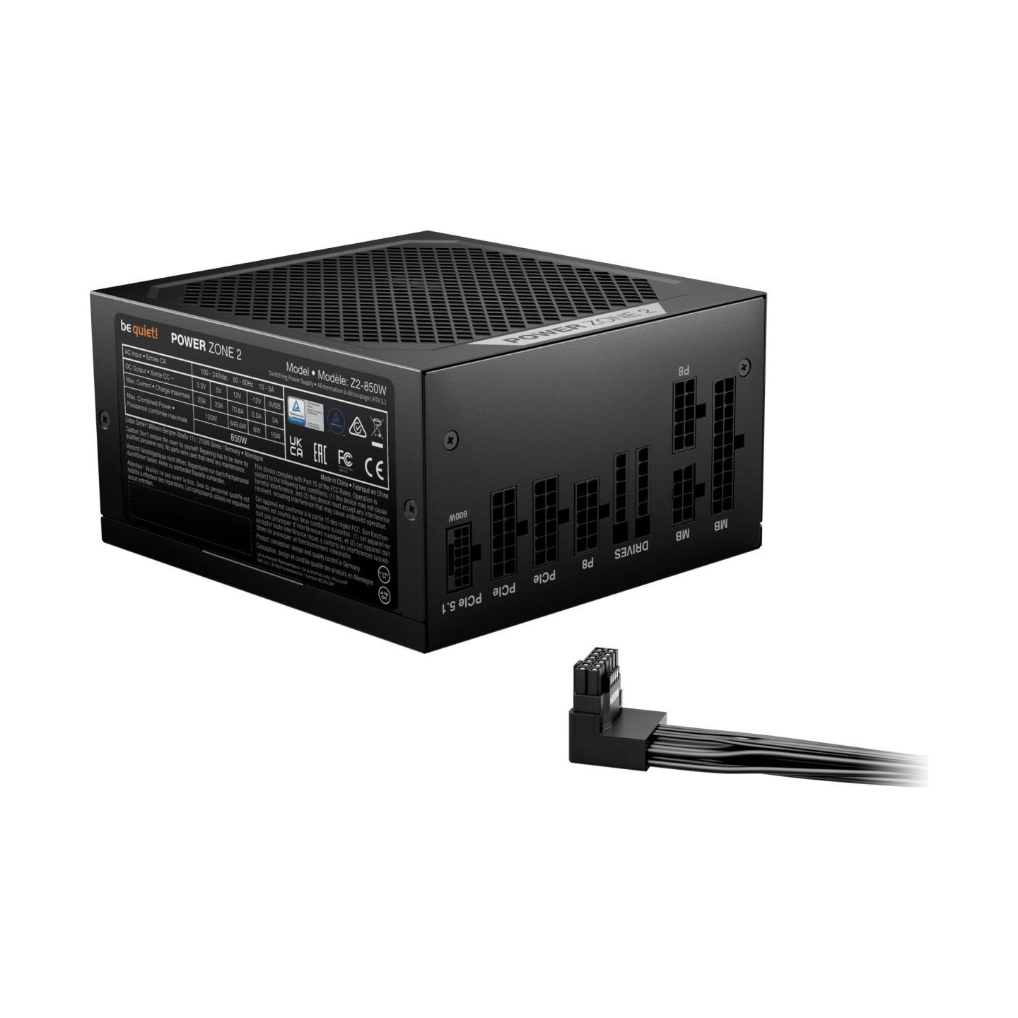 Be Quiet Power supply Power Zone 2 850W 80PLUS PLATINUM ATX 3.1
