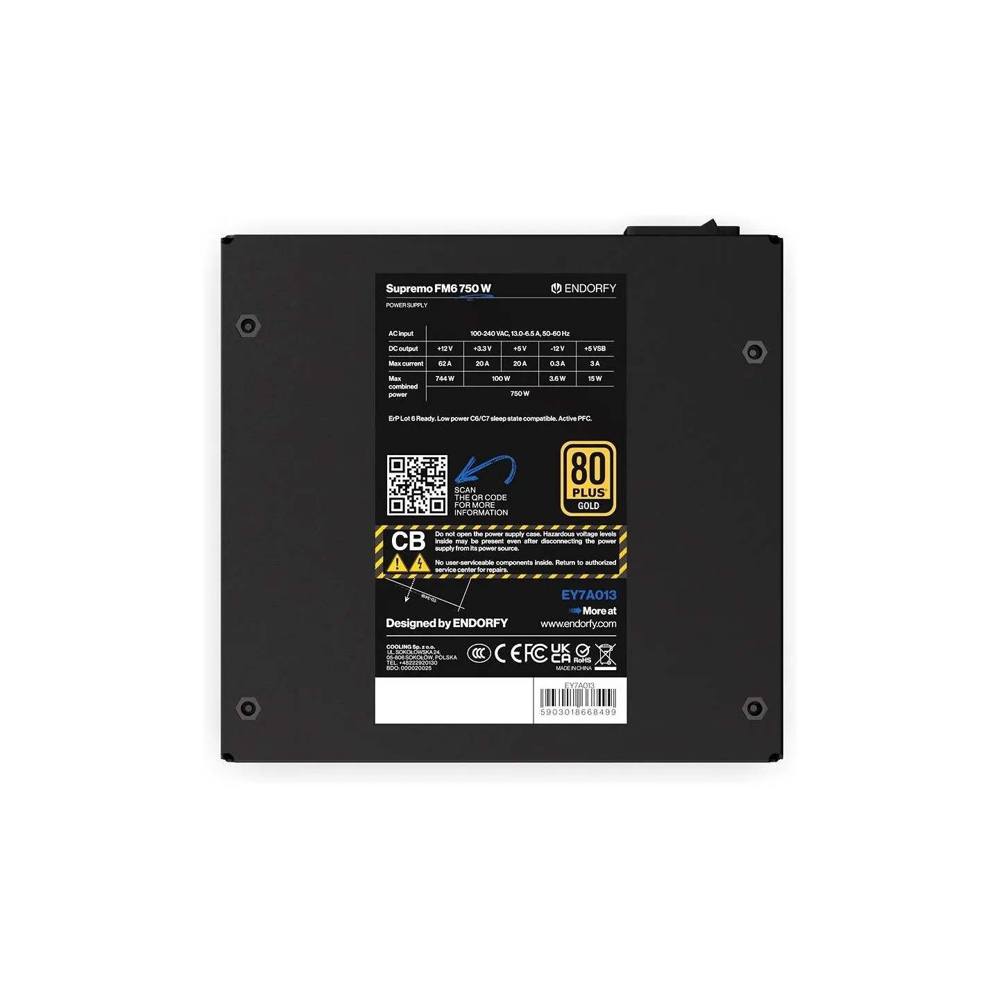 Endorfy Supremo FM6 Gold 750W EY7A013