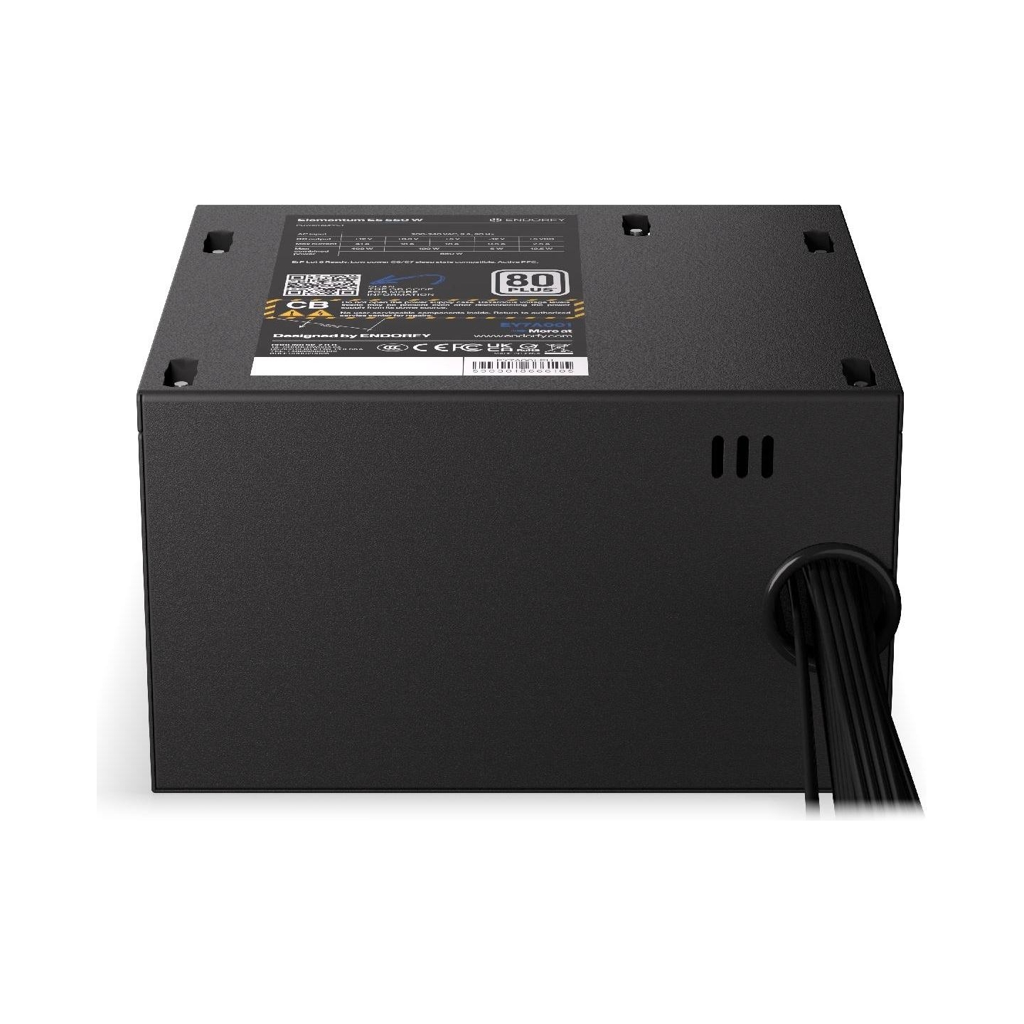 Endorfy Power Supply|ENDORFY|Elementum E5 550 W|550 Watts|Efficiency 80 PLUS|EY7A001