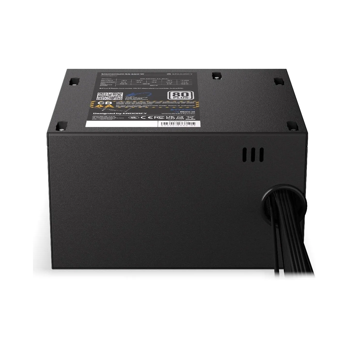 Endorfy Power Supply|ENDORFY|Elementum E5 550 W|550 Watts|Efficiency 80 PLUS|EY7A001