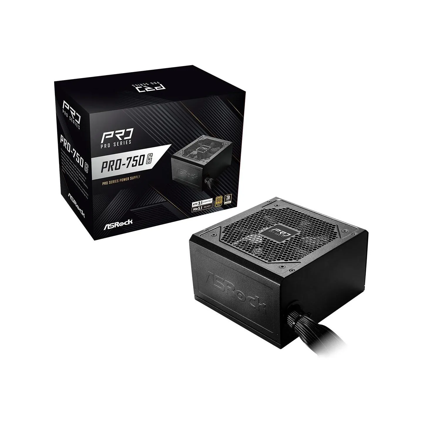 Asrock Power Supply|ASROCK|ATX|PC|100 - 240 V|750 W|PRO-750G