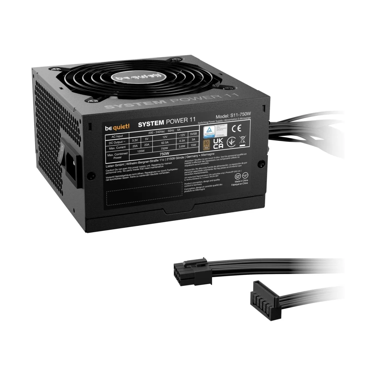 Be Quiet Power supply System Power 11 750W 80+ Bronze