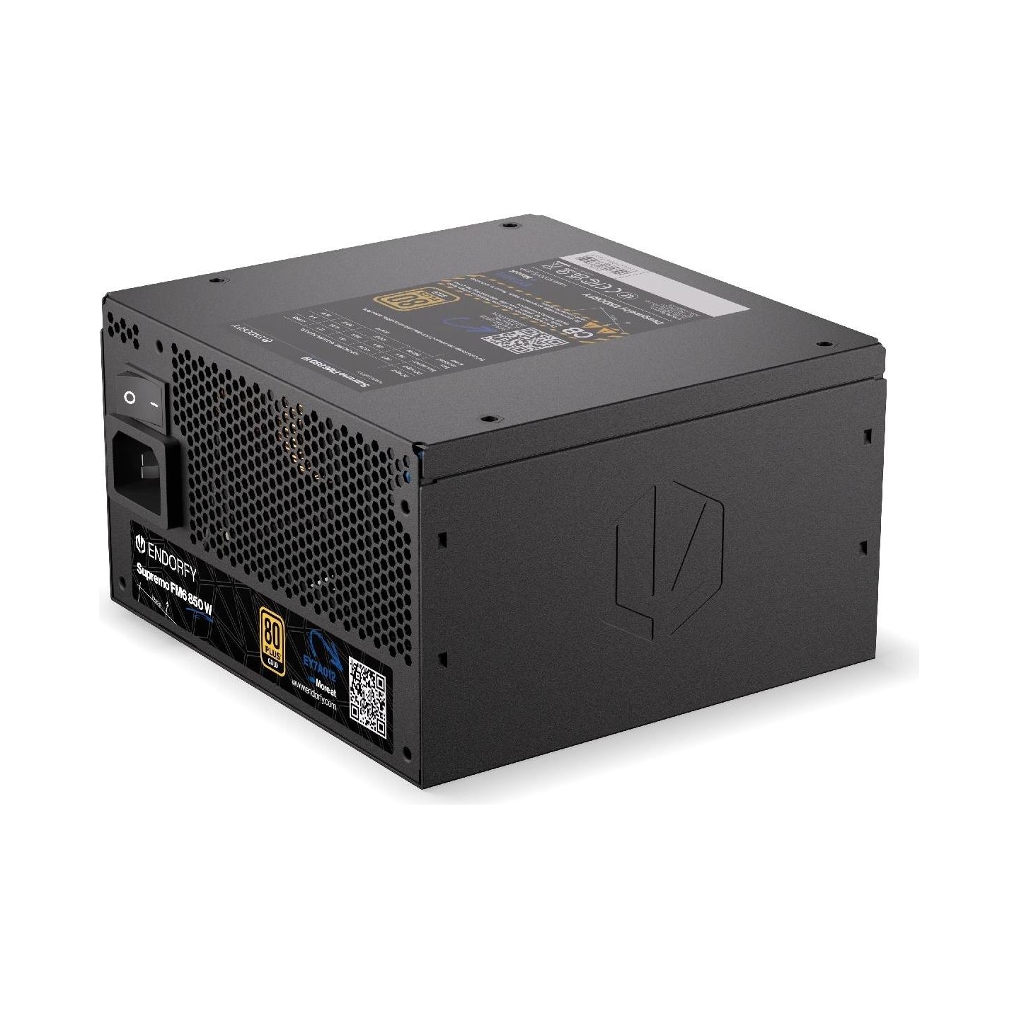 Endorfy Power Supply|ENDORFY|SUPREMO FM6|850 Watts|Efficiency 80 PLUS GOLD|MTBF 100000 hours|EY7A012