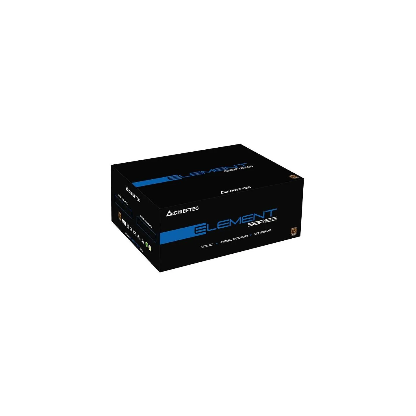 Chieftec Power Supply|CHIEFTEC|600 Watts|Efficiency 80 PLUS BRONZE|PFC Active|ELP-600S