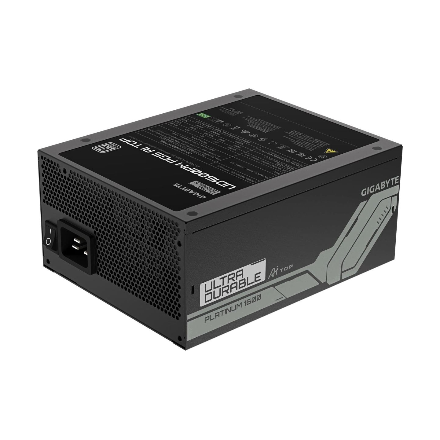 Gigabyte Power Supply|GIGABYTE|GP-UD1600PM PG5|1600 Watts|Efficiency 80 PLUS PLATINIUM|PFC Active|GP-UD1600PMPG5