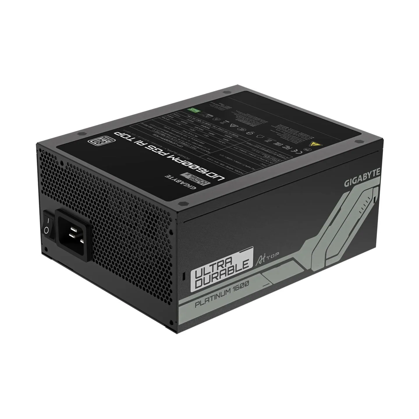 Gigabyte Power Supply|GIGABYTE|GP-UD1600PM PG5|1600 Watts|Efficiency 80 PLUS PLATINIUM|PFC Active|GP-UD1600PMPG5