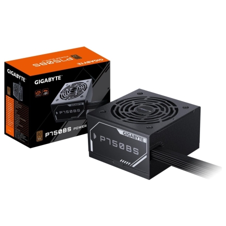 Gigabyte Power Supply|GIGABYTE|GP-P750BS|750 Watts|Efficiency 80 PLUS BRONZE|PFC Active|MTBF 100000 hours|GP-P750BS