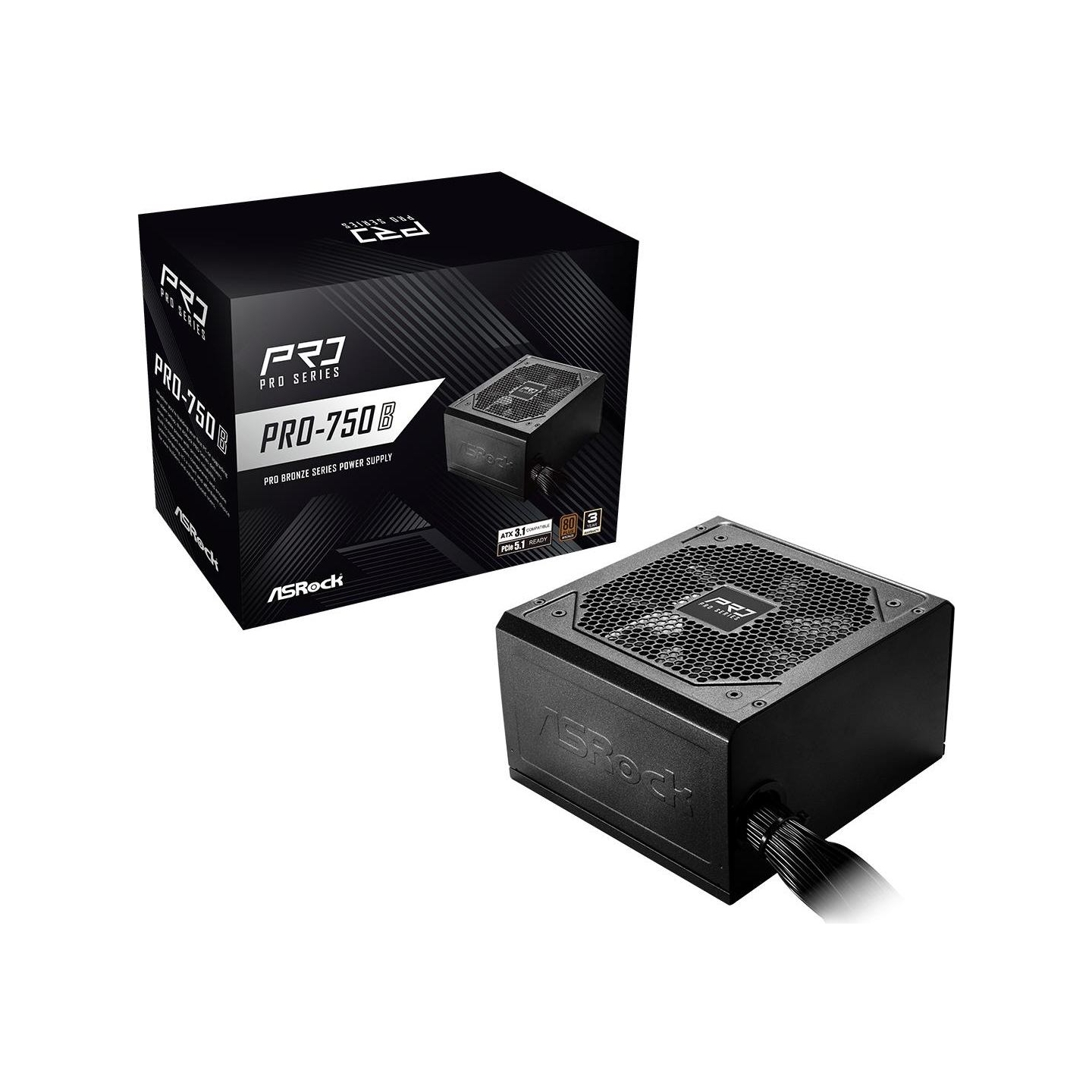 Asrock Power Supply|ASROCK|ATX|PC|100 - 240 V|750 W|PRO-750B