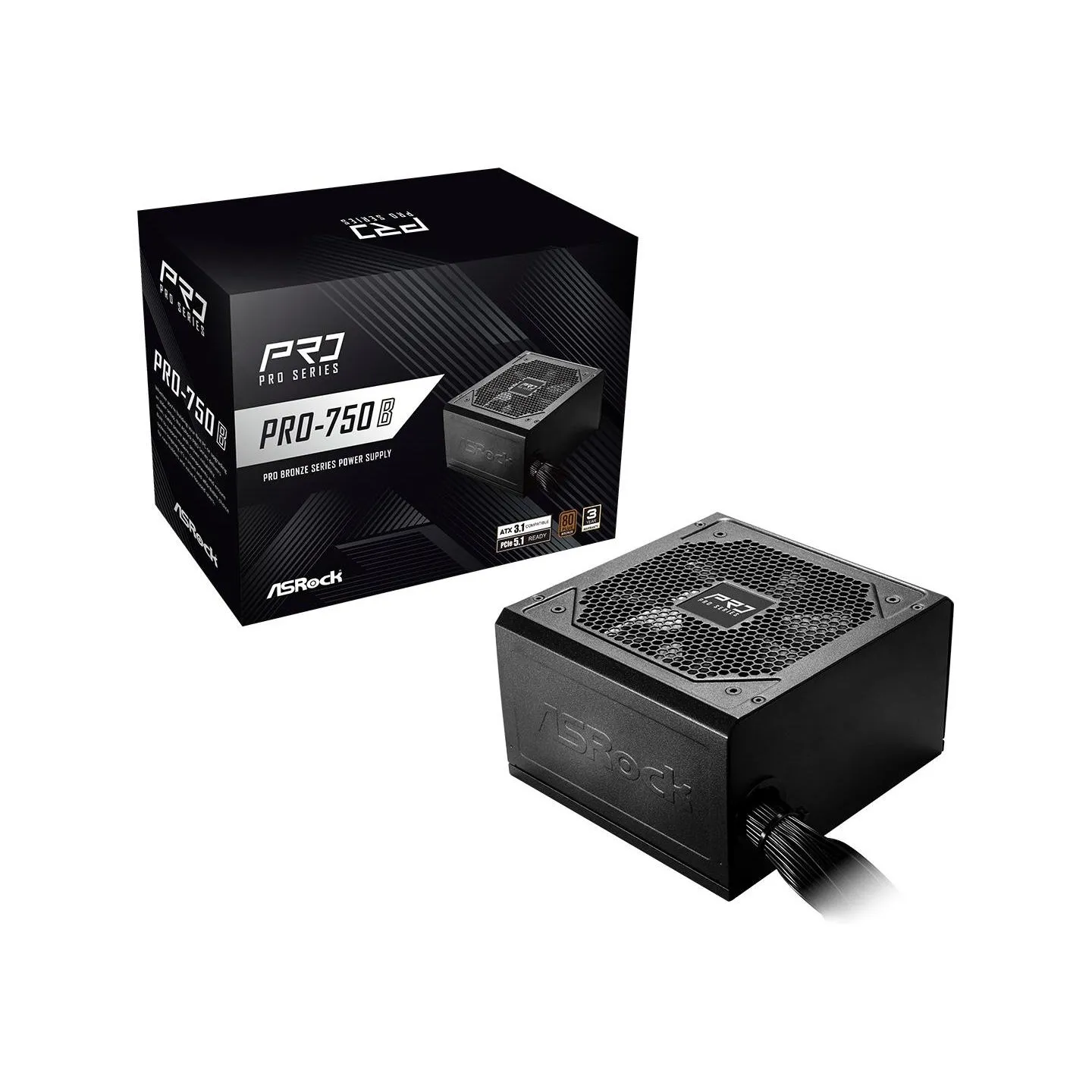 Asrock Power Supply|ASROCK|ATX|PC|100 - 240 V|750 W|PRO-750B