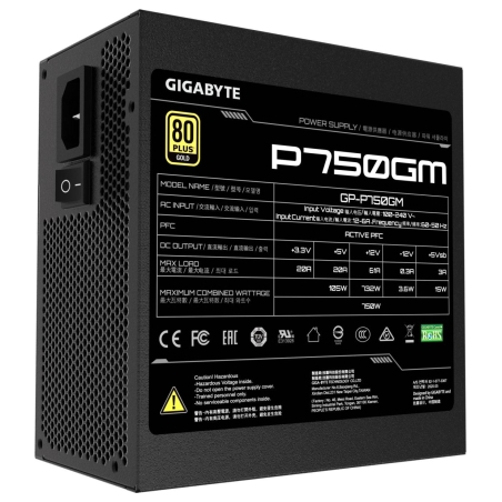 Gigabyte P750GM 750W PFC 120mm hydraulic fan ATX