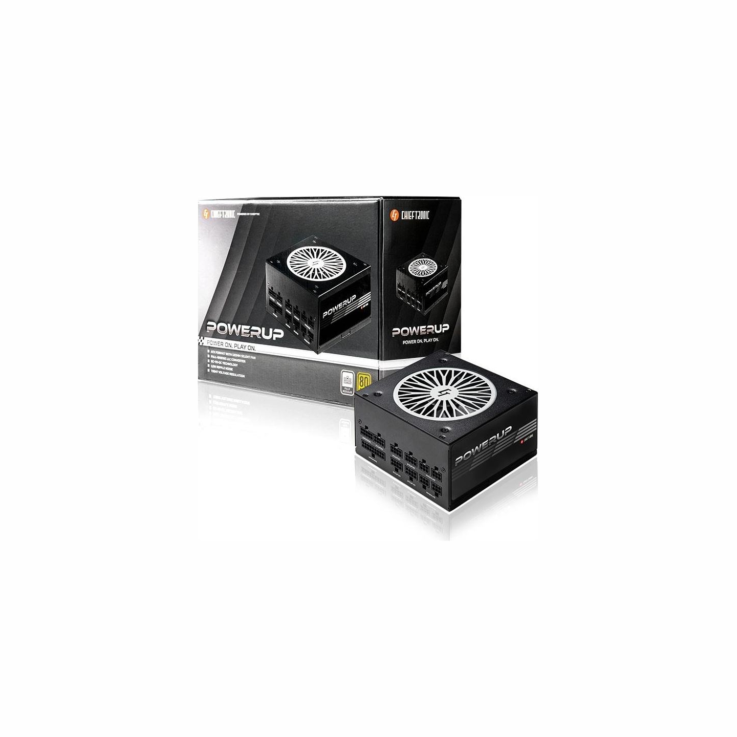 Chieftec Power Supply|CHIEFTEC|650 Watts|Efficiency 80 PLUS GOLD|PFC Active|GPX-650FC